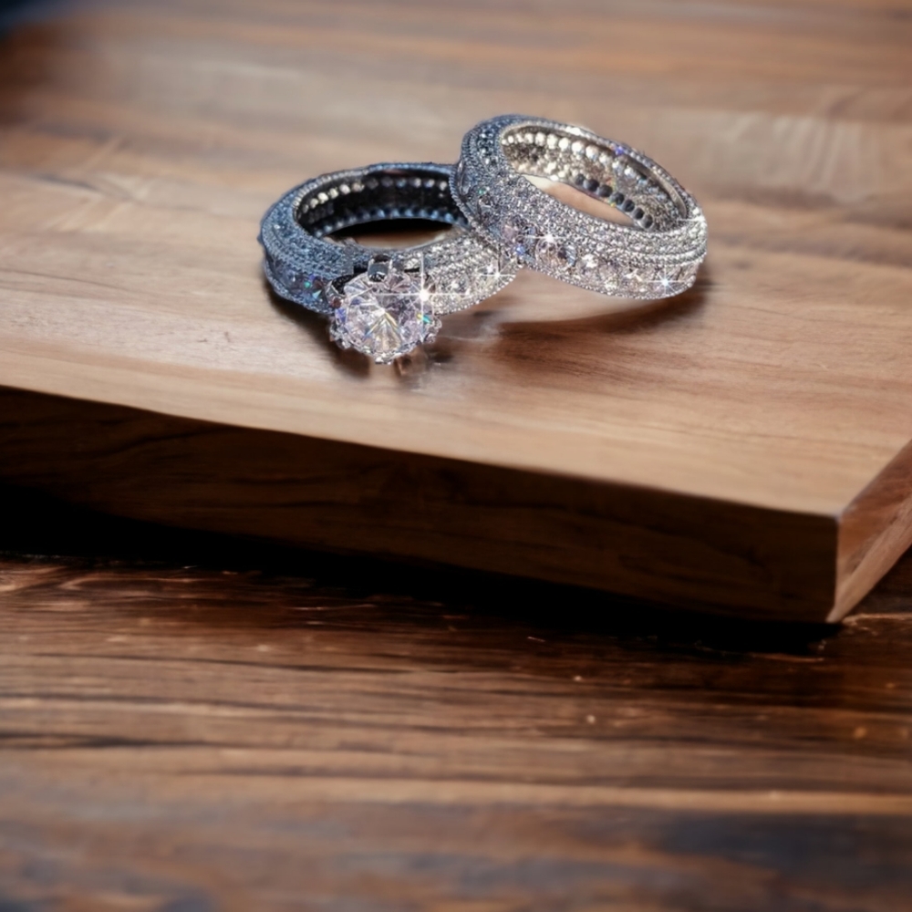2 pcs/set Stylish Geometric Rings
